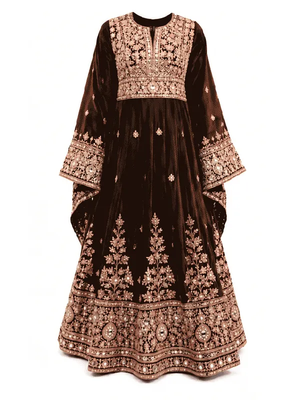 Luxury premium royal velvet Afghan Traditional Dress by FayezStore