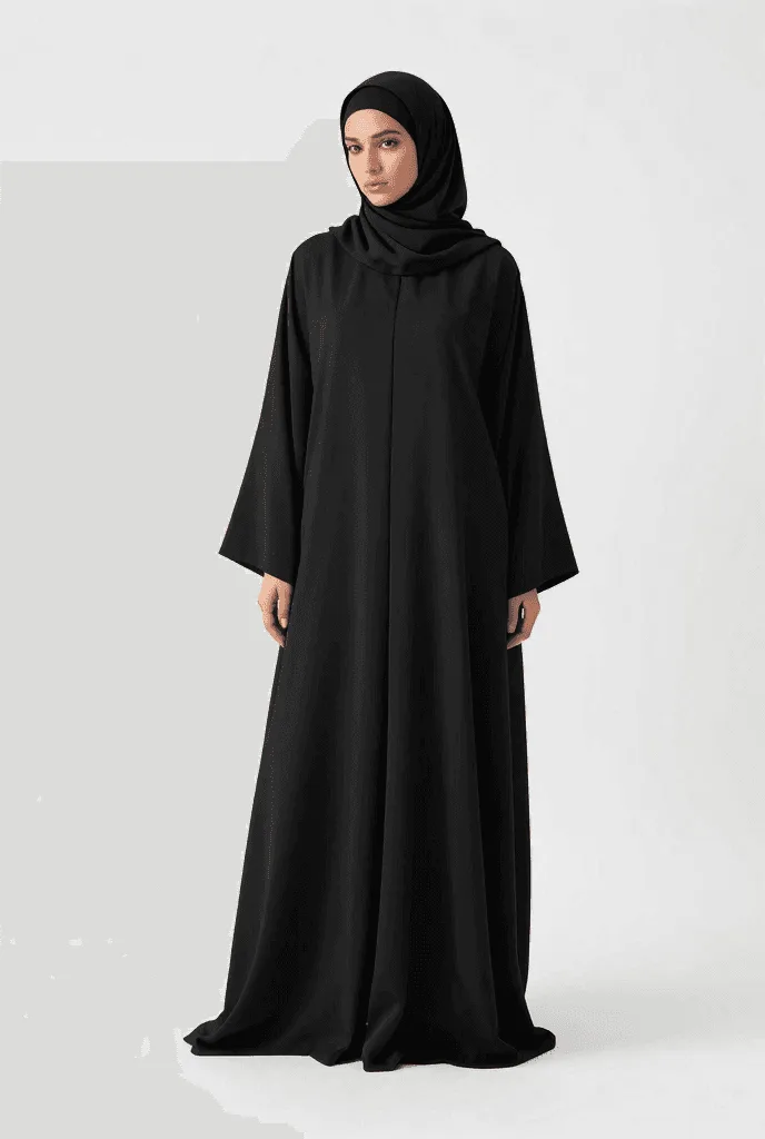 Home modern black hijab and abaya dress fayez store.jpg