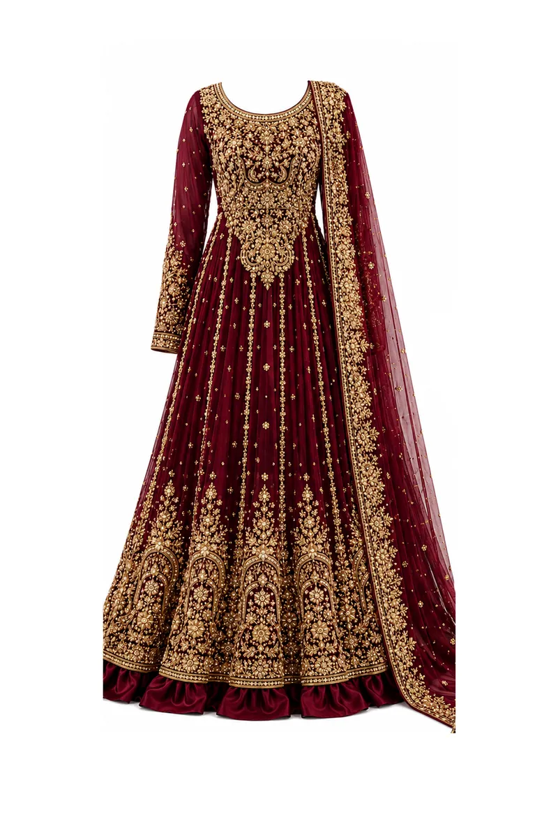 Home women afghan wedding gown.1