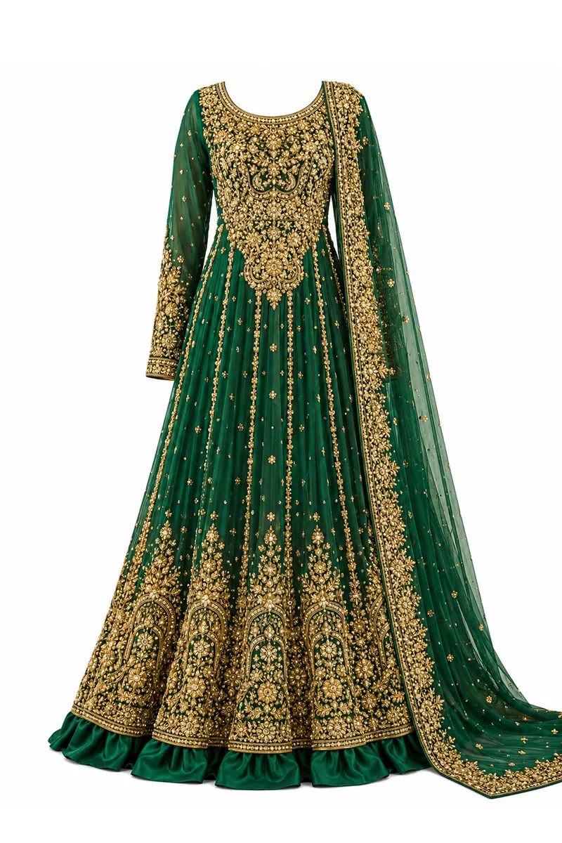 Women Afghan Wedding Gown