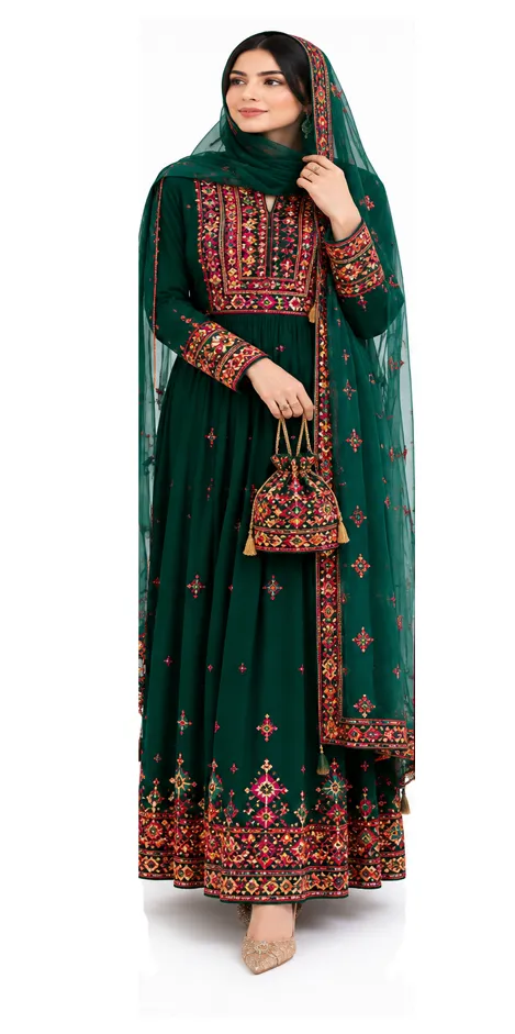 Beautiful Women's Afghan Dresses | Handmade Afghan Fashion 4 Beautiful Women's Afghan Dresses | Handmade Afghan Fashion - Image 4